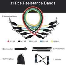 Load image into Gallery viewer, Resistance Band Set ( 11 Piece Set ) Free Shipping