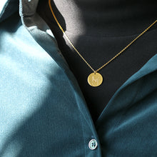 Load image into Gallery viewer, Stainless Steel Sign Language Gestures Necklace For Women Girls Rose Gold Silver Long Chain Engraved Choker Necklace BFF Jewelry