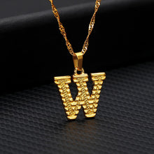 Load image into Gallery viewer, Tiny Gold Initial Letter Necklace For Women Stainless Steel A-Z Alphabet Pendant Necklace Jewelry Christmas Gifts Bijoux Femme