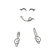 Load image into Gallery viewer, Mignon Stickers muraux réfrigérateur heureux délicieux visage cuisine réfrigérateur réfrigérateur vinyle autocollants Art mur décalque décor à la maison