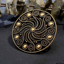 Load image into Gallery viewer, Steampunk grands anneaux pour femmes Handamde Antique or argent motif hip-hop moyen doigt anneaux bijoux de fête réglable