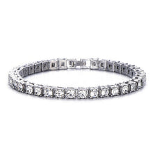 Load image into Gallery viewer, Hip Hop Tennis Bracelets 1 Row Bling Rhinestone Cubic Zirconia Bracelet Tennis Chain Bracelets For Women Men Jewelry 909