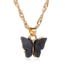Load image into Gallery viewer, Acrylic Butterfly Necklace Fashion Jewelry Gold Choker Necklace Women Bridesmaid Gifts