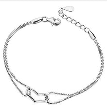 Load image into Gallery viewer, Crazy Feng Fashion Silver Color Stars Charm Bracelets Bangles White Zircon Crystal Bracelet Women Femme Fashion Jewelry