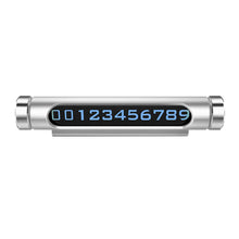 Load image into Gallery viewer, Voiture carte de stationnement temporaire téléphone cachable plaque d'immatriculation et carte lumineuse voiture autocollant accessoires # F