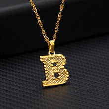 Load image into Gallery viewer, Tiny Gold Initial Letter Necklace For Women Stainless Steel A-Z Alphabet Pendant Necklace Jewelry Christmas Gifts Bijoux Femme