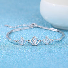 Load image into Gallery viewer, Crazy Feng Fashion Silver Color Stars Charm Bracelets Bangles White Zircon Crystal Bracelet Women Femme Fashion Jewelry
