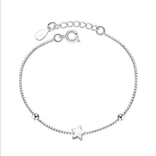 Load image into Gallery viewer, Crazy Feng Fashion Silver Color Stars Charm Bracelets Bangles White Zircon Crystal Bracelet Women Femme Fashion Jewelry