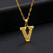 Load image into Gallery viewer, Tiny Gold Initial Letter Necklace For Women Stainless Steel A-Z Alphabet Pendant Necklace Jewelry Christmas Gifts Bijoux Femme