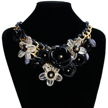 Load image into Gallery viewer, Women Necklaces Mixed Style Chain Crystal Colorful Flower Luxury Weave Necklace Pendants Statement Necklaces For Women 2020