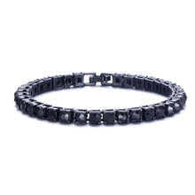 Load image into Gallery viewer, Hip Hop Tennis Bracelets 1 Row Bling Rhinestone Cubic Zirconia Bracelet Tennis Chain Bracelets For Women Men Jewelry 909