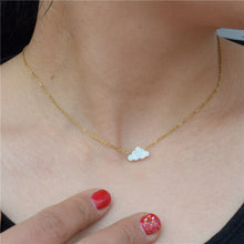 Load image into Gallery viewer, White Opal Pendant Hand Opal Cloud Necklace Women Girl Baby Choker Necklace Jewelry Collier Femme Choker Bijoux Birthday Gift