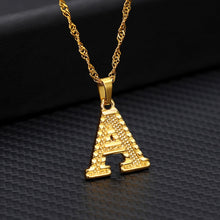 Load image into Gallery viewer, Tiny Gold Initial Letter Necklace For Women Stainless Steel A-Z Alphabet Pendant Necklace Jewelry Christmas Gifts Bijoux Femme