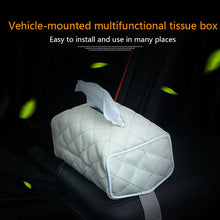 Load image into Gallery viewer, Car Leather hanging Tissue paper Box Napkin Holder For Car Automotive Decoration Car accessories