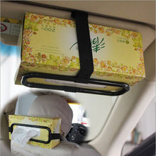 Load image into Gallery viewer, car accessories interior Auto Car Sun Visor Tissue Box Holder Paper Napkin Seat Back Bracket Hold auto tissue box holder Paper