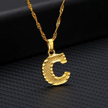 Load image into Gallery viewer, Tiny Gold Initial Letter Necklace For Women Stainless Steel A-Z Alphabet Pendant Necklace Jewelry Christmas Gifts Bijoux Femme