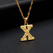Load image into Gallery viewer, Tiny Gold Initial Letter Necklace For Women Stainless Steel A-Z Alphabet Pendant Necklace Jewelry Christmas Gifts Bijoux Femme
