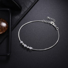 Load image into Gallery viewer, Crazy Feng Fashion Silver Color Stars Charm Bracelets Bangles White Zircon Crystal Bracelet Women Femme Fashion Jewelry