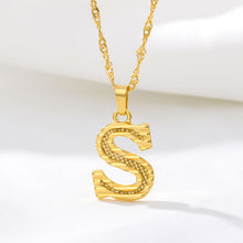 Load image into Gallery viewer, Tiny Gold Initial Letter Necklace For Women Stainless Steel A-Z Alphabet Pendant Necklace Jewelry Christmas Gifts Bijoux Femme