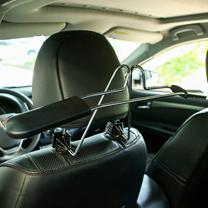 Accessoires de voiture intérieur 1 pièces Chrome métal siège de voiture appui-tête portemanteau veste costume cintre acier inoxydable appuie-tête manteau