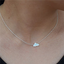 Load image into Gallery viewer, White Opal Pendant Hand Opal Cloud Necklace Women Girl Baby Choker Necklace Jewelry Collier Femme Choker Bijoux Birthday Gift