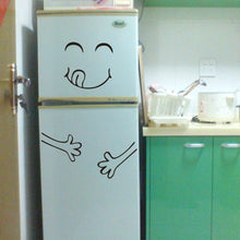 Load image into Gallery viewer, Mignon Stickers muraux réfrigérateur heureux délicieux visage cuisine réfrigérateur réfrigérateur vinyle autocollants Art mur décalque décor à la maison