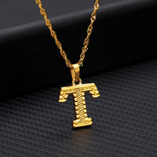 Load image into Gallery viewer, Tiny Gold Initial Letter Necklace For Women Stainless Steel A-Z Alphabet Pendant Necklace Jewelry Christmas Gifts Bijoux Femme