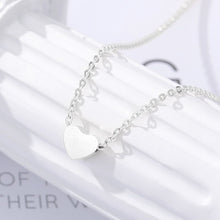 Load image into Gallery viewer, Choker Necklace Stainless Steel Rose Gold Color Dainty Heart Pendant Necklaces For Women Wedding Jewelry Kolye Bridesmaid Gifts