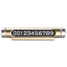 Load image into Gallery viewer, Voiture carte de stationnement temporaire téléphone cachable plaque d'immatriculation et carte lumineuse voiture autocollant accessoires # F