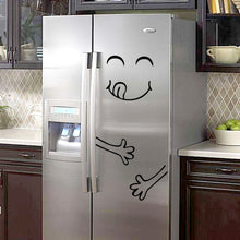 Load image into Gallery viewer, Mignon Stickers muraux réfrigérateur heureux délicieux visage cuisine réfrigérateur réfrigérateur vinyle autocollants Art mur décalque décor à la maison