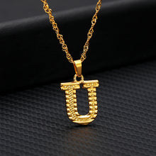 Load image into Gallery viewer, Tiny Gold Initial Letter Necklace For Women Stainless Steel A-Z Alphabet Pendant Necklace Jewelry Christmas Gifts Bijoux Femme