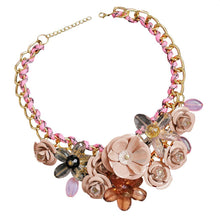 Load image into Gallery viewer, Women Necklaces Mixed Style Chain Crystal Colorful Flower Luxury Weave Necklace Pendants Statement Necklaces For Women 2020