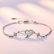 Load image into Gallery viewer, Crazy Feng Fashion Silver Color Stars Charm Bracelets Bangles White Zircon Crystal Bracelet Women Femme Fashion Jewelry