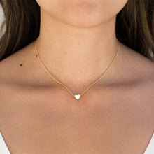 Load image into Gallery viewer, Choker Necklace Stainless Steel Rose Gold Color Dainty Heart Pendant Necklaces For Women Wedding Jewelry Kolye Bridesmaid Gifts
