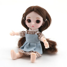 Load image into Gallery viewer, Poupée de mode intelligente fille princesse jouet multi-joint Mini jouet simulation 3D poupée câlin cadeau corps doux pour fille jouet # g4