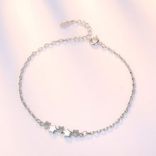 Load image into Gallery viewer, Crazy Feng Fashion Silver Color Stars Charm Bracelets Bangles White Zircon Crystal Bracelet Women Femme Fashion Jewelry