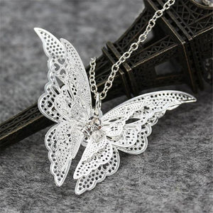 Stylish Wild Necklace Luxury Long Pendant Necklace Popular Lovely Butterfly Pendant Chain Necklace Luxury High Quality SL1 L0326
