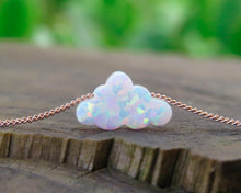 Load image into Gallery viewer, White Opal Pendant Hand Opal Cloud Necklace Women Girl Baby Choker Necklace Jewelry Collier Femme Choker Bijoux Birthday Gift