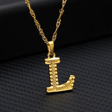 Load image into Gallery viewer, Tiny Gold Initial Letter Necklace For Women Stainless Steel A-Z Alphabet Pendant Necklace Jewelry Christmas Gifts Bijoux Femme