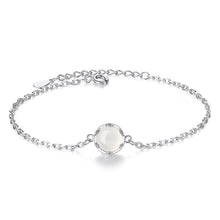 Load image into Gallery viewer, Crazy Feng Fashion Silver Color Stars Charm Bracelets Bangles White Zircon Crystal Bracelet Women Femme Fashion Jewelry