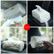Load image into Gallery viewer, Car Leather hanging Tissue paper Box Napkin Holder For Car Automotive Decoration Car accessories