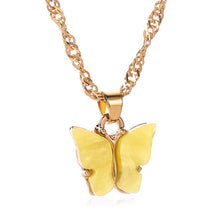 Load image into Gallery viewer, Acrylic Butterfly Necklace Fashion Jewelry Gold Choker Necklace Women Bridesmaid Gifts