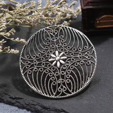 Load image into Gallery viewer, Steampunk grands anneaux pour femmes Handamde Antique or argent motif hip-hop moyen doigt anneaux bijoux de fête réglable