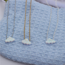 Load image into Gallery viewer, White Opal Pendant Hand Opal Cloud Necklace Women Girl Baby Choker Necklace Jewelry Collier Femme Choker Bijoux Birthday Gift