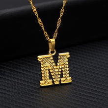 Load image into Gallery viewer, Tiny Gold Initial Letter Necklace For Women Stainless Steel A-Z Alphabet Pendant Necklace Jewelry Christmas Gifts Bijoux Femme