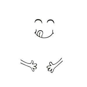 Mignon Stickers muraux réfrigérateur heureux délicieux visage cuisine réfrigérateur réfrigérateur vinyle autocollants Art mur décalque décor à la maison